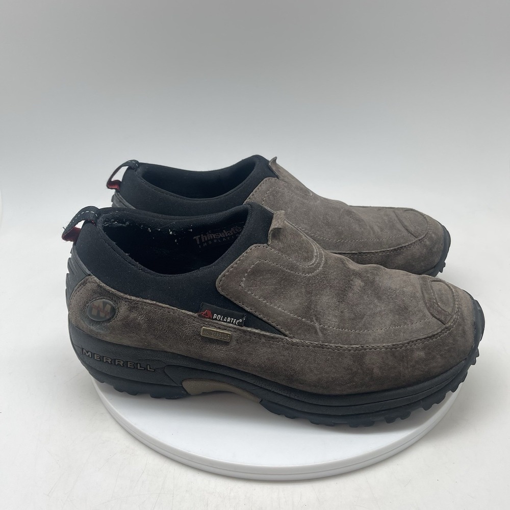 Merrell Jungle Moc Mens 8 80703 Brown Suede Slip On Loafers Casual Shoes